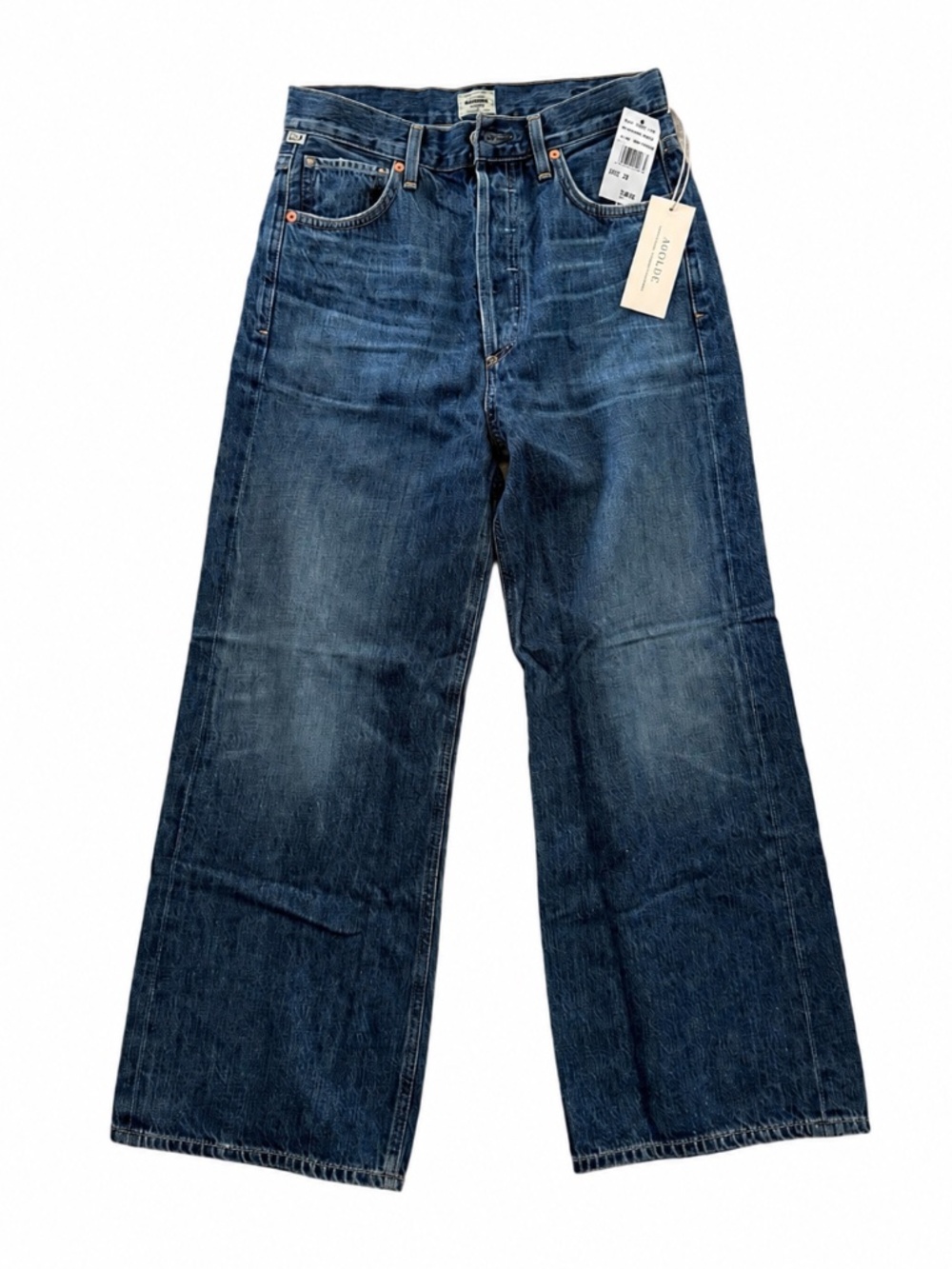 Citizens of Humanity Sacha High Rise Wide Leg Jeans Blue Rose Wash Size 25 NWT